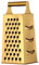 9.3 Inch Cheese Graters Stainless Steel Box Grater with 4 Sides Height Vegetable Slicer with Handle Portable Graters Gold