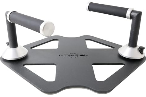 Fitension Base – Premium Liegestützgerät aus Metall | Push-Up Board mit 64 Griffpositionen | Ergonomische & bewegliche Liegestützgriffe | Profi-Fitness für Zuhause | Made in Germany