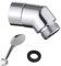 Shower Head Adapter, 1 Pcs 135 Degree Shower Elbow Adapter, G1/2 Shower Head Extension Arm Connector, Solid Brass Shower Hose Connector, Shower Head Holder Angled Adapter for Fixed Shower Head