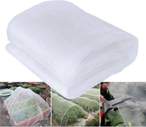 Boracy Malla Protección Plantas Jardin, Red de contra Insectos, Vegetales Huerto Malla Protectora Crecer Túnel Malla Fina para Evitar Insectos y Pájaros(0.7mm,2m x 3m)