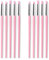 10pcs Silicone Paint Brush, Resin Tools, Silicone Paint Brush Makeup Brush, Brush for Nails Art And Pottery With Ergonomic Wood Handles Creative Crafting Nails Art Supplies