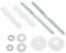 HIAKDOFT 1ensemble Kit De Fixation Pour Lavabo Mural Avec Vis Robustes Et Chevilles De Montage Pour Installation Sécurisée De Votre Évier De Salle De Bain