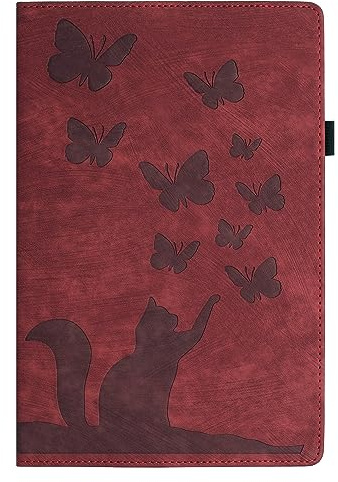Compatibile con custodia Kindle Fire HD 8 (7a/8a generazione, versione 2016/2017/2018) Supporto pieghevole in rilievo Custodia protettiva Flip antiurto in pelle PU Slot For scheda Tablet Shell