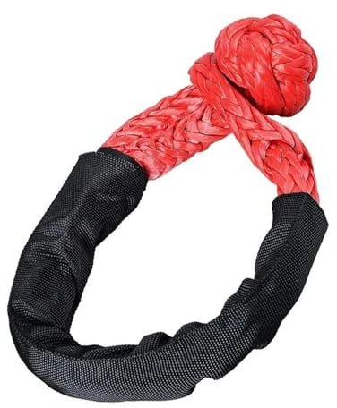 38.000 Libbre Flessibile Sintetico Morbido Grillo 4x4 Anello Di Recupero Rimorchio Tirare Verricello Corda Traino Cinghia 17T For Auto Rotta ATV UTV Forte Resilienza