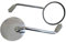 Chrome Scooter Rear View Mirrors for Commuter or Mopeds (2 x 8mm Right Hand (clockwise) Thread)
