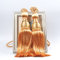 EIN Paar Vorhang Raffhalter Band Binden Quasten Design Gardine Bänder LianLe (Orange)