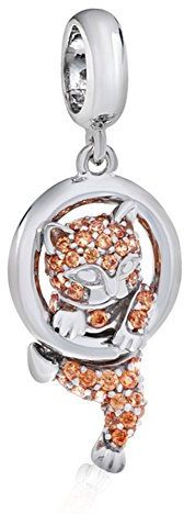 Breloque en forme de chat porte-bonheur en argent sterling 925 avec cristal pour bracelet Pandora, Tout