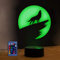 HPBN8 Ltd 3D Wolf Lampe USB Power 7/16 Farben Optical Illusion LED 3D Lampe Fernbedienung Berühren Nachttisch Kinder Weihnachten Geschenk Geburtstagsgeschenke