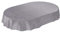 ANRO Tischdecke Wachstuchtischdecke Wachstuch Wachstischdecke Tischdecke Beton Grau Uni Urban Oval 240x140cm eingefasst