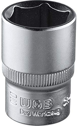 WGB Motorradwerkzeug, Motorradtool 12,5mm (1/2) Steckschlüssel-Einsatz 6-Kant SW17 24x38mm, Unisex, Multipurpose, Ganzjährig, Silber