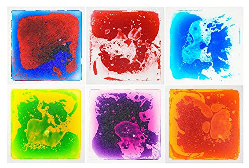Art3d Lot de 6 Liquide Sensoriels Carreaux décoratifs carrés pour Sol 30 x 30 cm