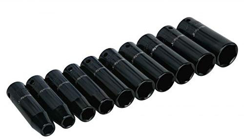 10 PCE Metric Deep Impact 1/2 Socket Set 10-24mm, Includes Carrying Case