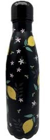 KIUB Bouteille isotherme 500ml citron et noir