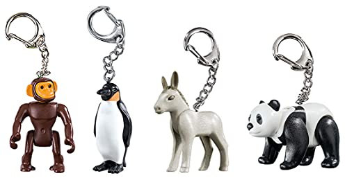 4 PLAYMOBIL Tier-Schlüsselanhänger [P]