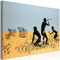 murando - Wandbilder Banksy Trolley Hunters 60x40 cm Leinwandbild 1 tlg Kunstdruck modern Wandbilder XXL Wanddekoration Design Wand Bild - Graffiti Street Art Straßenkunst h-C-0088-b-a