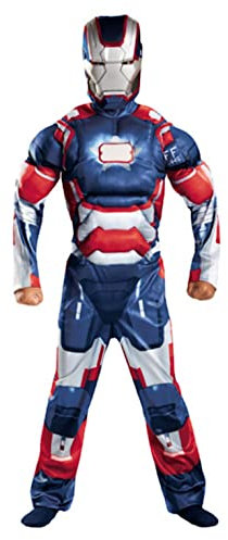 VersusModa Ironman Costume Carnival Ironman with Muscles Costumes Dress Up IRON01, blue, L