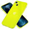 NALIA Klare Neon Silikonhülle kompatibel mit iPhone 13 Hülle, Durchsichtig Bunt Leuchtend Anti-Gelb Vergilbungsfrei, Dünne Robuste Schutzhülle TPU Silikon Handyhülle Cover Phone Case, Farbe:Gelb