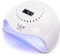 Kisspet Lampe 168W UV LED Séchoirs à Ongles 4 Minuteries 10/30/60/99S avec Capteur Automatique pour Toutes Les Gels, Blanc, 21 * 10cm-blanc