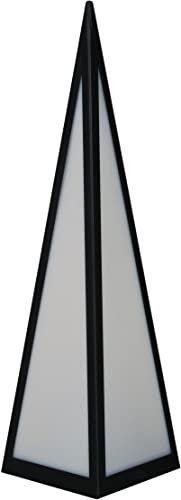 Luxform Beleuchtete Pyramidenlampe (45 cm Höhe) für den Innen- und Außenbereich mit 24 flackernden LEDs, Fernbedienung und Timer.