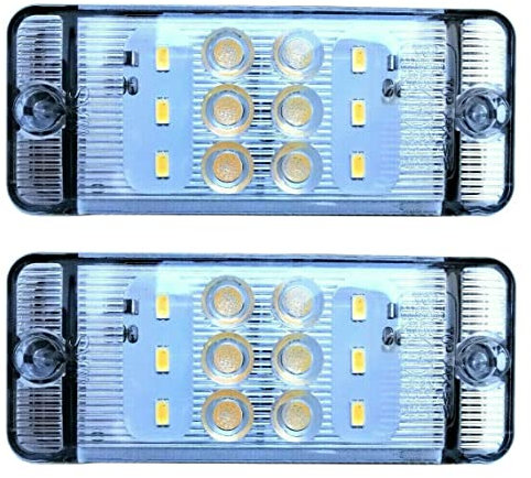 MelTruck® 2x LED Rückfahrleuchte Rückfahrscheinwerfer 12V 24V für LKW PKW Anhänger Traktor