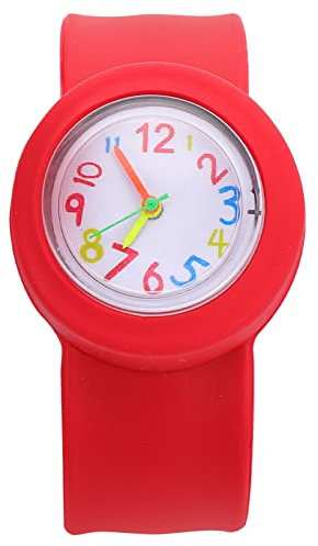 Generic Kinder Slap Armband Watch Fun Fashion Slap-On Watch – Armbanduhr für Kinder Silikon Armbanduhr für Jungen Mädchen – Grün, Medium