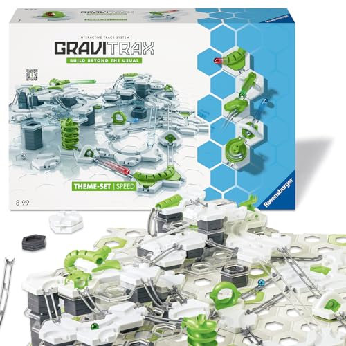 Ravensburger GraviTrax Theme-Set Speed 22428 - GraviTrax Starter-Set für Deine Kugelbahn - Murmelbahn und Konstruktionsspielzeug ab 8 Jahren, alleine bespielbar