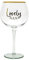 Gin Glass with Gold Wording/Colourful Stem - Lovely Nan 8412