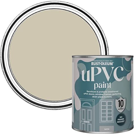 Rust-Oleum Green uPVC Door and Window Paint In Satin Finish - Silver Sage 750ml