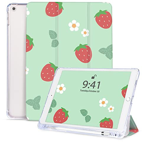 Vozehui Hülle für iPad 9/8/7 Generation 10.2 Zoll Hülle mit Stifthalter, Dreifach Stand Schutzhülle mit Auto Sleep Wake für iPad Hülle 2021/2020/2019 10.2 Zoll