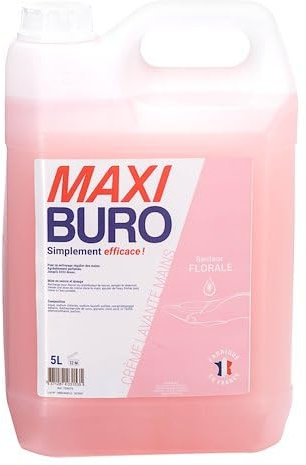 Crème lavante mains - parfum floral - bidon de 5 L- Maxiburo