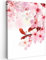 MuchoWow© Quadri su Tela 50x70 cm Foto Quadro Moderno Soggiorno Canvas Decorazioni Camera da Letto con Fiori - Sakura - Rosa - Primavera - Rami in fiore