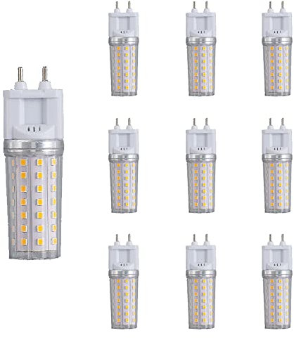 PAZWAHF 10 Stück – G12 LED-Maisbirne 8 W 1200 lm, G12 Bi-Pin Base Mais Birnen AC 85 V–265 V Konstantstrom ohne Flimmern, Kronleuchterbeleuchtung nicht dimmbar