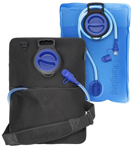 RANGLAND Extra großer 8 l Wasserblasen-Reservoir (2,1 Gallonen), leicht zu befüllen, breite Öffnung, auslaufsicherer Trinkschlauch und Tragetasche mit Gurt