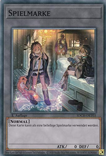 SDCH-DET03 - Spielmarke - Super Rare - 1. Auflage - Deutsch - Structure Deck: Spirit Charmers - mit LMS Trading Fieldcenter-Karte Yugioh
