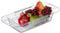 Relaxdays Colador Extensible para Fregadero, 43,5 a 57 cm, para Enganchar, Escurridor Plástico de Cocina, Transparente, 9 x 57 x 20 cm