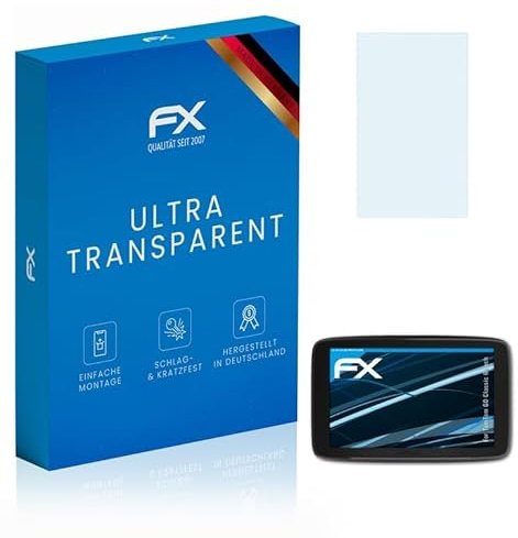 atFoliX Schutzfolie kompatibel mit TomTom GO Classic 6 Inch Folie, ultraklare FX Displayschutzfolie (3X)