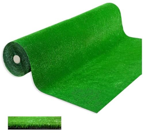 Erba Sintetica 7mm Drenante In 50 Misure Prato Verde Sintetico Artificiale Tagliabile Rotolo 1x15 Mt