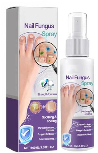 Fungus Spray 100ml, Fungal Nail Treatment, Advanced Foot and Nail Spray, Nail Fungus Treatment for Toenail and Nail Strengthener, Toenail Fungus Treatment, Restoring Healthy Nails