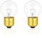 2 Pezzi Lampadina per Forno E27 Dimmerabile, 71 * 45mm, G45 Lampadina, Luce Calda 2700K, 410LM, AC 240V, Tolleranza al Calore 300 ℃, Lampadine P45 Globe Trasparenti per Forno, Lampada Lava
