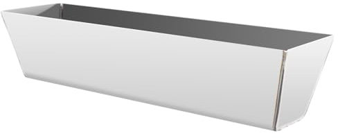 Catime Stainless Steel Plasterers Mud Pan for Drywall DIY Mixing Plastering Grounting, Height: 9cm, Thickness: 0.7mm (Large)