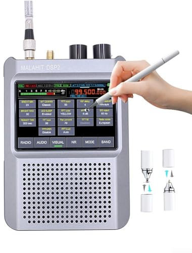DSP2 Malachite Receiver Radio, Firmware 2.40 Second Generation Radio With Temperature Compensated for CRYSTAL Oscillator