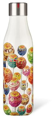 LES ARTISTES Paris A-4378 Bottle'Up, Thermos 500 ml, Gourde isotherme sans BPA, Réutilisable, Garde au chaud 12h et au froid 24h, Acier Inoxydable, Design Chupa Pops