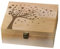Arricraft Wooden Memory Keepsake Box - Heart Tree Bird Design With Hinged Lid, Love Theme Decorative Storage for Photos, Letters, Anniversary, Wedding - 19.5x24.5x10.3cm