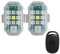 VQEOEOT 2 Pezzi Luci Stroboscopiche Drone, 7 Colori LED, Impermeabili, Telecomando, 30 Modalità di Illuminazione