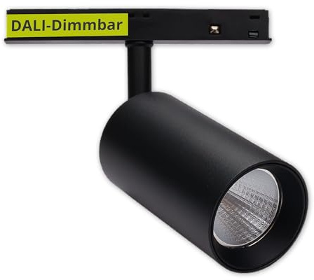 INNOVATE MagPro48 1 Phasen Schienensystem LED Deckenstrahler Schwenkbar [1300lm DALI Dimmbar UGR< 19 16W CRI90] Deckenspot Schienensystem Lampen I Deckenspots Schwarz LED Deckenlampe Deckenbeleuchtung