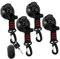 Parliky Suction Cup Hooks Set of 4 Window Shower Camping Car Awning Heavy Duty Red Abs NYL