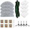 LVYXON Für Cecotec Conga 7490 / für Ultimate Home for X-Treme for Genesis Staubsauger-Ersatzset, mit Hauptbürste, Seitenbürsten, Filter-Mopp-Pads und Staubbeuteln für Saugroboter