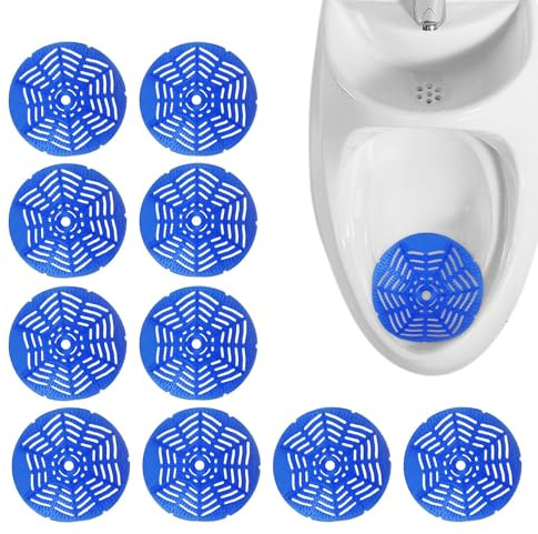 Urinal Pad for Men, Urinal Deodorizer Mat, Urinal Mat Filter Odor Control, 10X Urinal Screen Urinal Pads, Stain Remover Long Lasting for Bathroom, Toilet