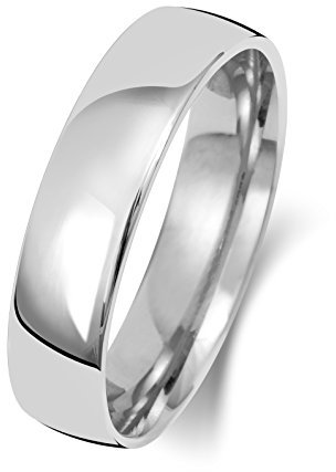 EDS Jewels Platin 950 5mm Slight Court Form Herren/Damen - Trauring/Ehering/Hochzeitsring TRS15121PT950RSP