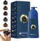 Zhihuashi Kaviar-Protein-Haarfärbeshampoo, Zhihuashi Kräutershampoo, Zhihuashi pflanzliche Haarfärbecreme, Kaviar-Haarfärbecreme, Shampoo-Haarfärbemittel für Frauen und Männer (Tea Brown)